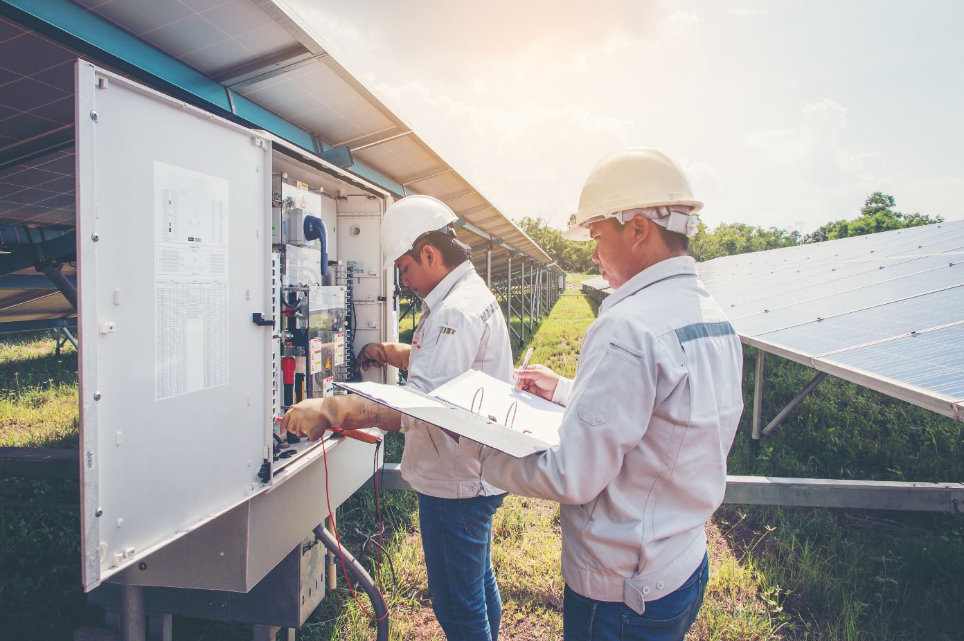 Control y mantenimiento en una planta de energía solar